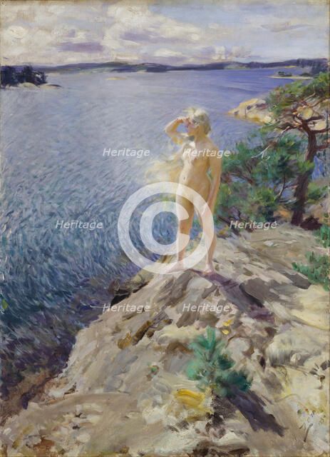 In the Skerries. Artist: Zorn, Anders Leonard (1860-1920)