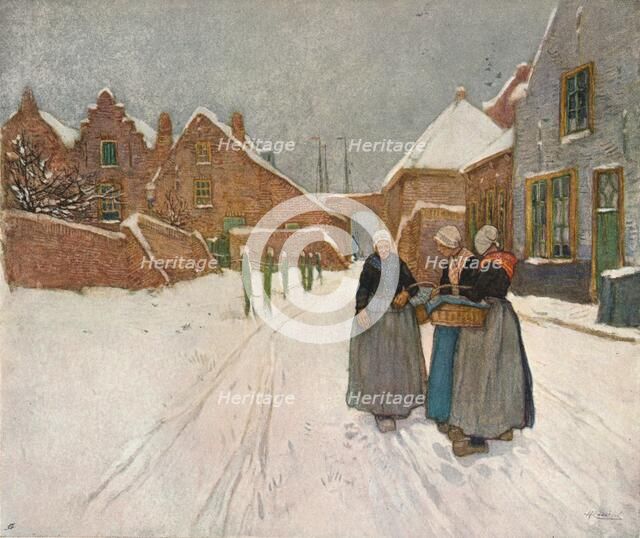 'In The Snow', c1902. Artist: Hendrick Cassiers.