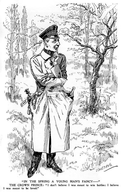 'In the Spring a Young Man's Fancy...', First World War, (1920). Artist: Unknown