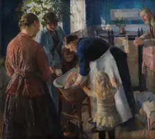 In the Tub, 1889. Creator: Christian Krohg