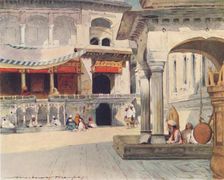 In the Temple of Amritsar 1905. Artist: Mortimer Luddington Menpes