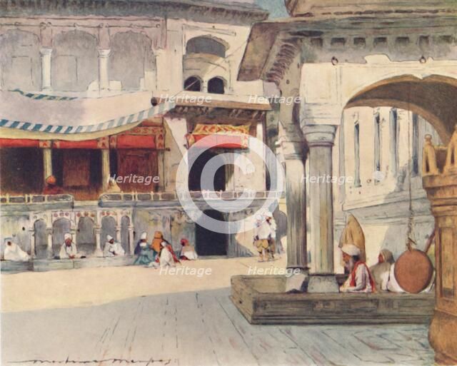 'In the Temple of Amritsar', 1905. Artist: Mortimer Luddington Menpes.