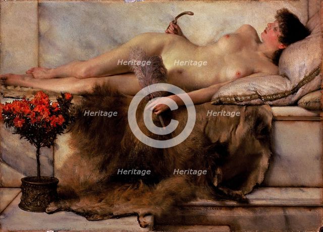 In the Tepidarium. Artist: Alma-Tadema, Sir Lawrence (1836-1912)