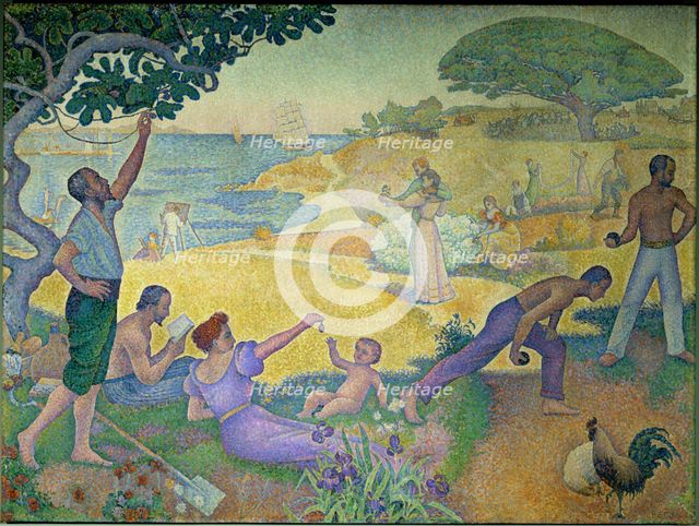 In the Time of Harmony. The Golden Age is not in the Past, it is in the Future, 1896. Creator: Signac, Paul (1863-1935).