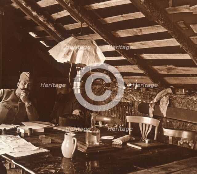 In the trenches, c1914-c1918. Artist: Unknown.