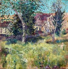 In the trees, c1910s. Creator: William Tiller