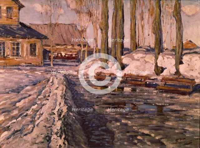 In the Tsar's Garden (Keizardarzu), 1914. Artist: Purvitis, Vilhelms (1872-1945)