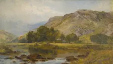 In the valley of the Lledr, North Wales, mid-late 19th century. Creator: John Surtees