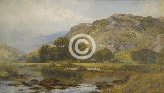 In the valley of the Lledr, North Wales, mid-late 19th century. Creator: John Surtees.