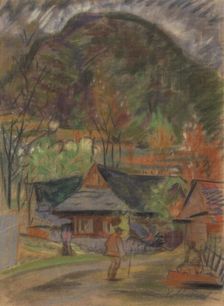 In the village, around 1933. Creator: Arnold Peter Weisz-Kubincan