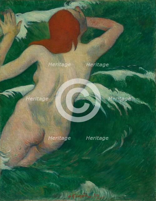 In the Waves (Dans les Vagues), 1889. Creator: Paul Gauguin (French, 1848-1903).