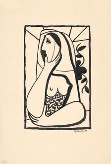 In the window, 1938. Creator: Mikulas Galanda