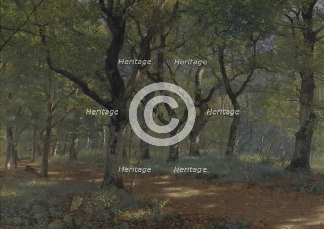 In the woods, 1892. Creator: Adolf Alfred Larsen.