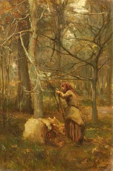 In the Woods at Muthill, Perthshire, 1880 - 1886. Creator: James Lawton Wingate
