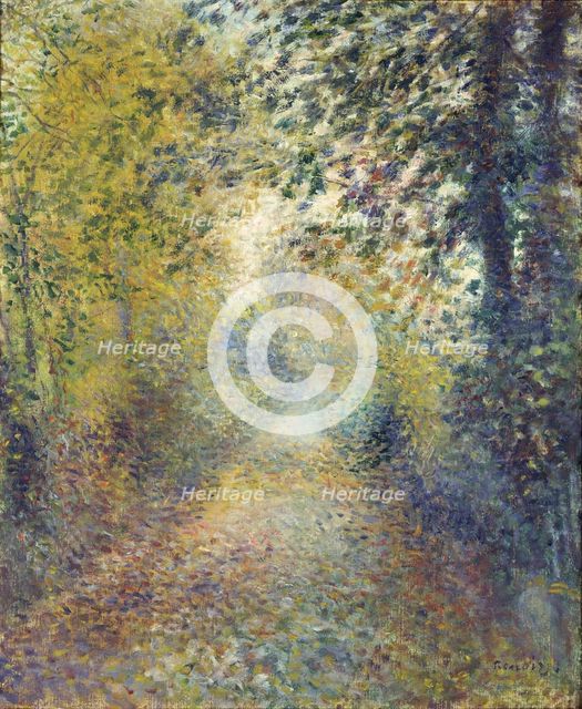 In the Woods, c. 1880. Artist: Renoir, Pierre Auguste (1841-1919)