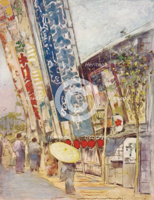 'In Theatre Street', c1887, (1901). Artist: Mortimer L Menpes.