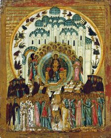 In Thee Rejoiceth, early 16th century. Creator: Russian icon