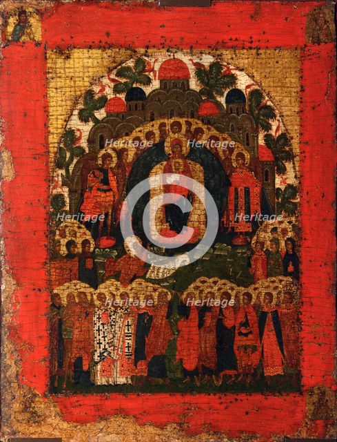 In Thee Rejoiceth, Late 15th cen.. Artist: Russian icon  
