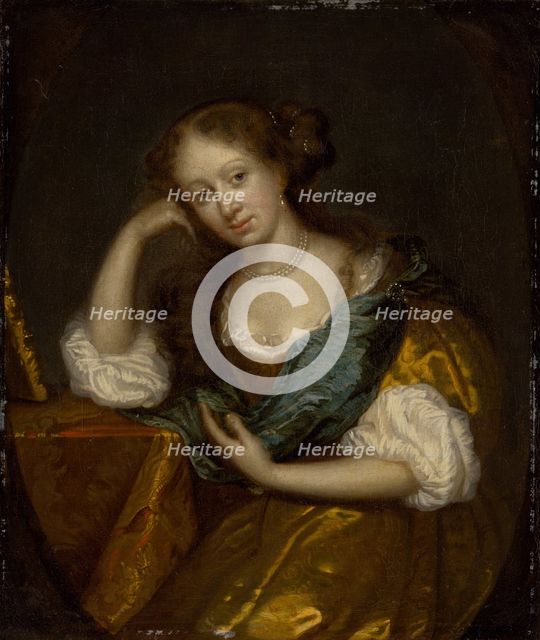 In Thought, 1670-1680. Creator: Circle of Caspar Netscher.