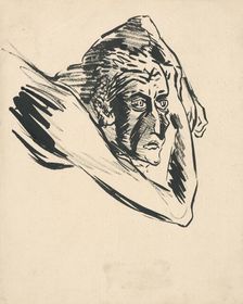 In thought, 1940-1944. Creator: Arnold Peter Weisz-Kubincan