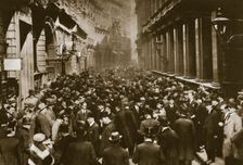 In Throgmorton Street beside the north wall of the London Stock Exchange, 20th century
