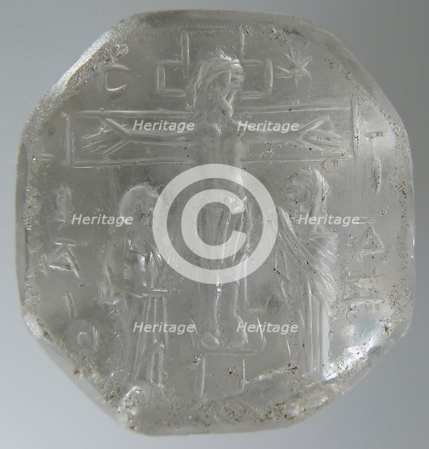 Intaglio Seal with the Crucifixion, Byzantine, 9th-11th century. Creator: Unknown.