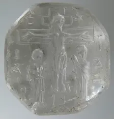 Intaglio Seal with the Crucifixion, Byzantine, 9th-11th century. Creator: Unknown