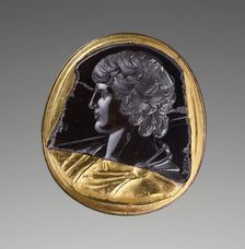 Intaglio with Bust of Antinous, A.D. 131-138. Creator: Unknown