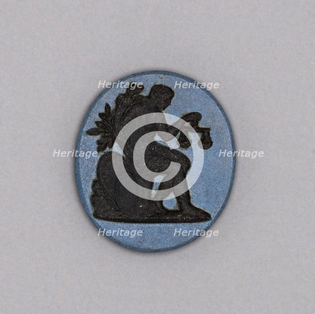 Intaglio with Figure of Justice, Burslem, Late 18th century. Creator: Wedgwood.