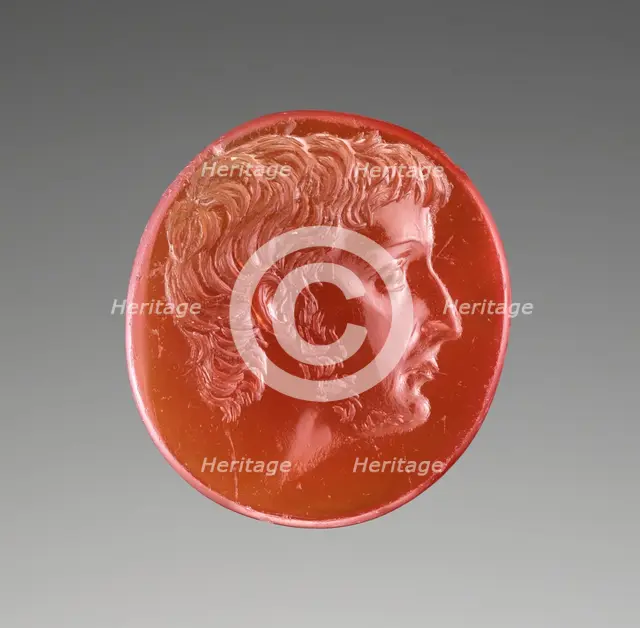 Intaglio with Portrait of Octavian, 44-30 B.C. Creator: Unknown.