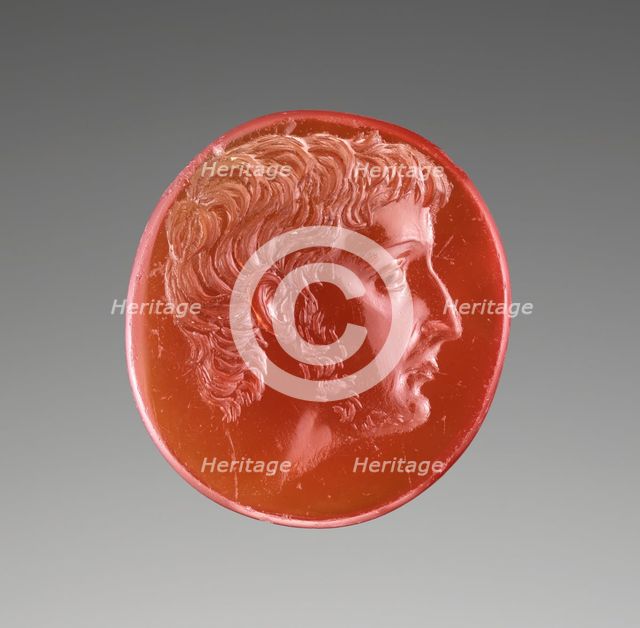 Intaglio with Portrait of Octavian, 44-30 B.C. Creator: Unknown.