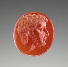 Intaglio with Portrait of Octavian, 44-30 B.C. Creator: Unknown