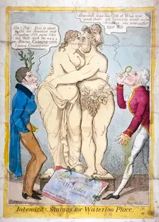 Intended statues for Waterloo Place 1821. Artist: JL Marks