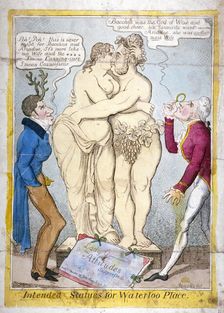 Intended statues for Waterloo Place 1821. Artist: JL Marks