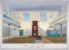 Inteiror view of Lion Street Baptist Chapel, off New Kent Road, Southwark, London, 1826. Artist: G Yates