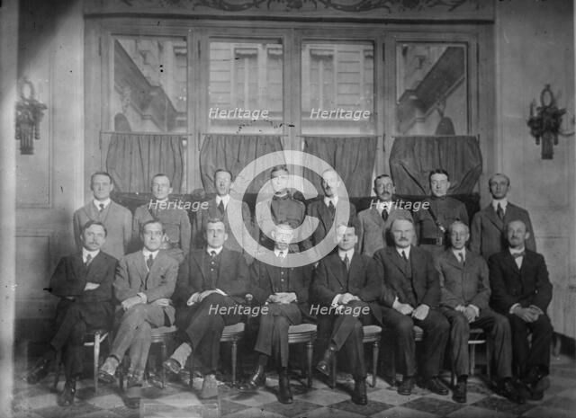 Intelligence chiefs, peace conference., between c1915 and c1920. Creator: Bain News Service.