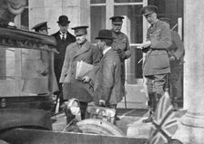 Inter-allied Solidarity; On the steps, Marshal Douglas Haig and General Wilson..., 1918. Creator: Unknown