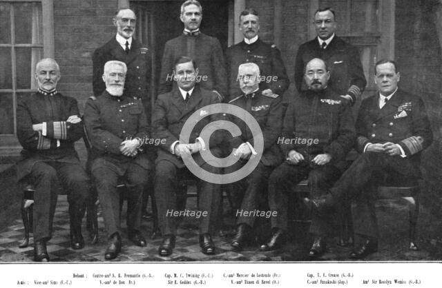 Inter-allied Solidarity; The Inter-Allied Naval Council, meeting for the first time.., 1918. Creator: Unknown.