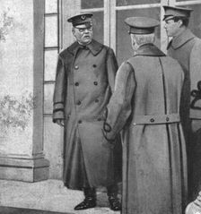 Inter-allied Solidarity; US Major General Bliss. First meeting of the Higher Inter-Allied..., 1918 Creator: Unknown