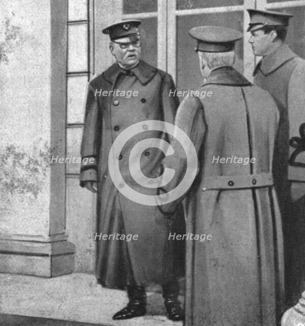 Inter-allied Solidarity; US Major General Bliss. First meeting of the Higher Inter-Allied..., 1918 Creator: Unknown.