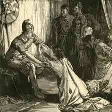 Interview Between Coriolanus and His Wife and Mother 1890. Creator: Unknown