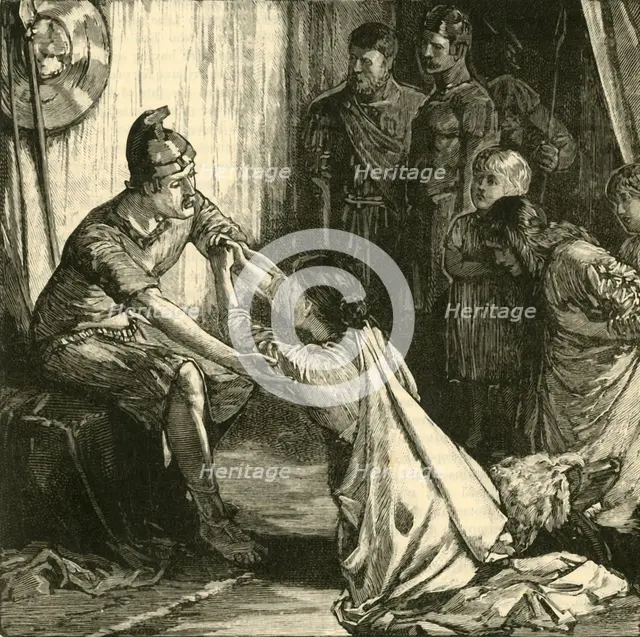 'Interview Between Coriolanus and His Wife and Mother', 1890.   Creator: Unknown.