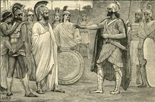 Interview Between Agesilaus and Pharnabazus 1890. Creator: Unknown