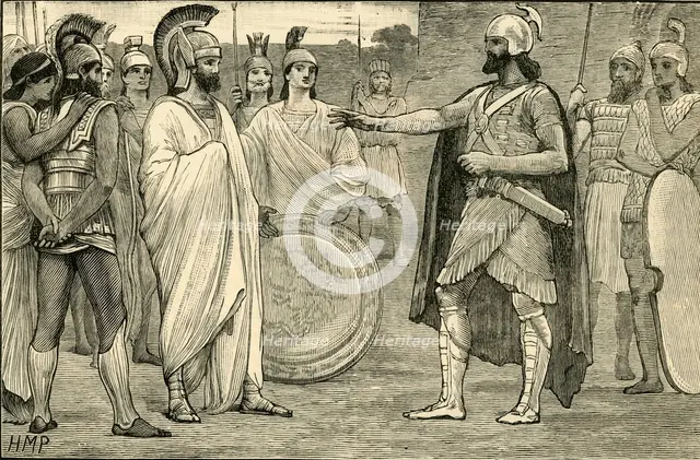 'Interview Between Agesilaus and Pharnabazus', 1890.   Creator: Unknown.