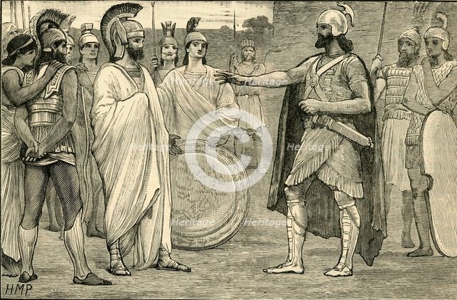 'Interview Between Agesilaus and Pharnabazus', 1890.   Creator: Unknown.