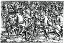 Interview between Francis I and Henry VIII, on the Field of the Cloth of Gold, 1520, (1870)