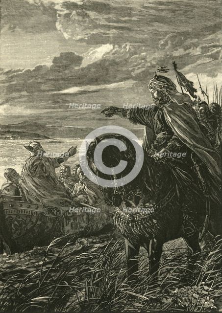 'Interview Between John Zimisces and Sviatoslaf', (969 AD), 1890. Creator: Unknown.