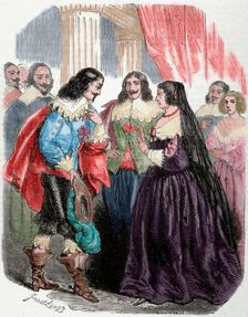 Interview between Louis XIII and his mother Marie de Medici, (1851). Creator: Dupre