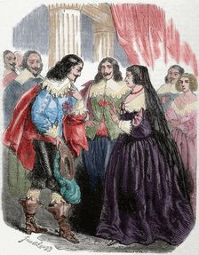 Interview between Louis XIII and his mother Marie de Medici, (1851). Creator: Dupre