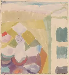 Interieur mit der Uhr (Interior with the Clock), 1913. Creator: Paul Klee
